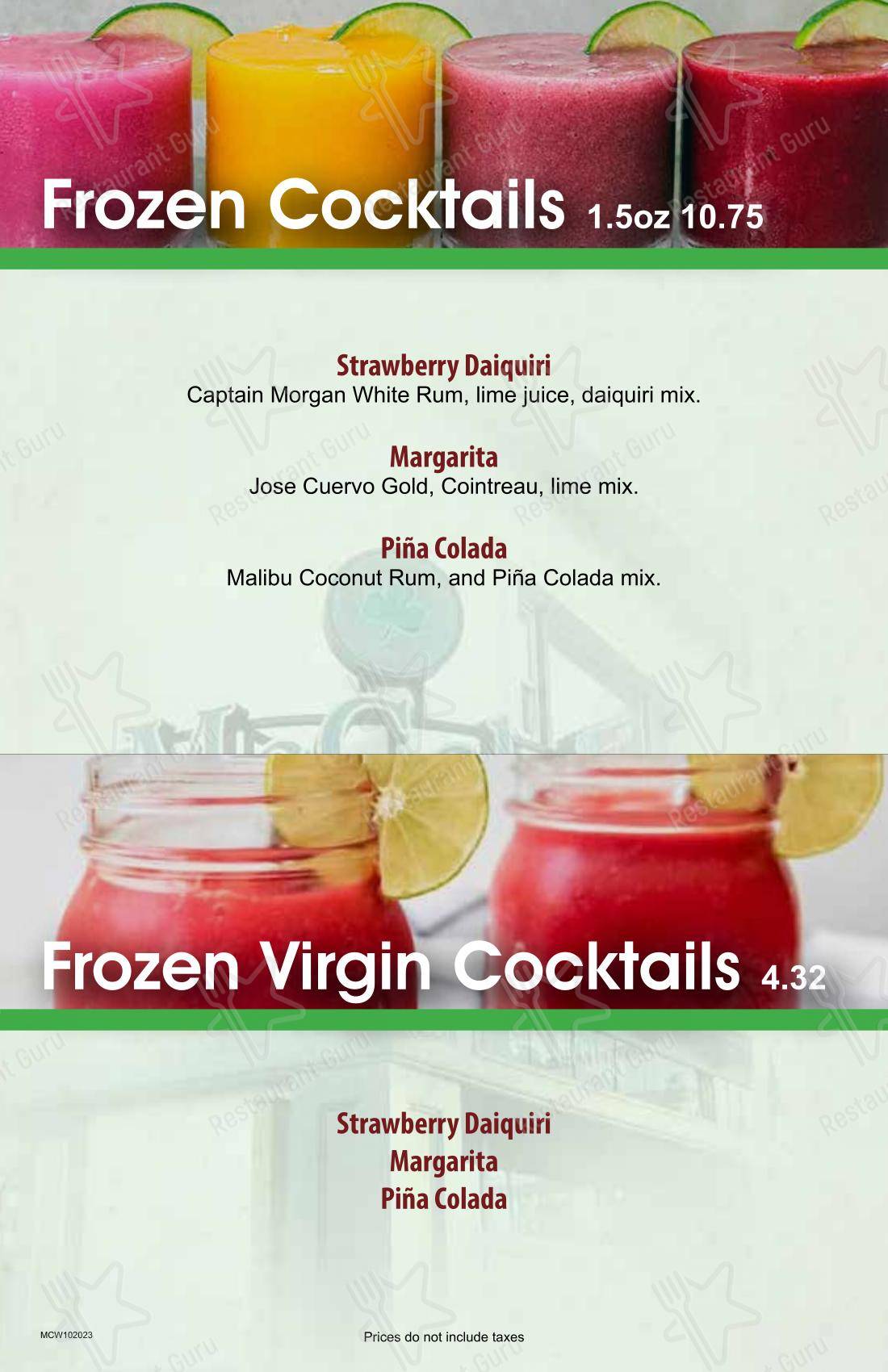 菜单 pour McCabe's Irish Pub & Grill pub et bar