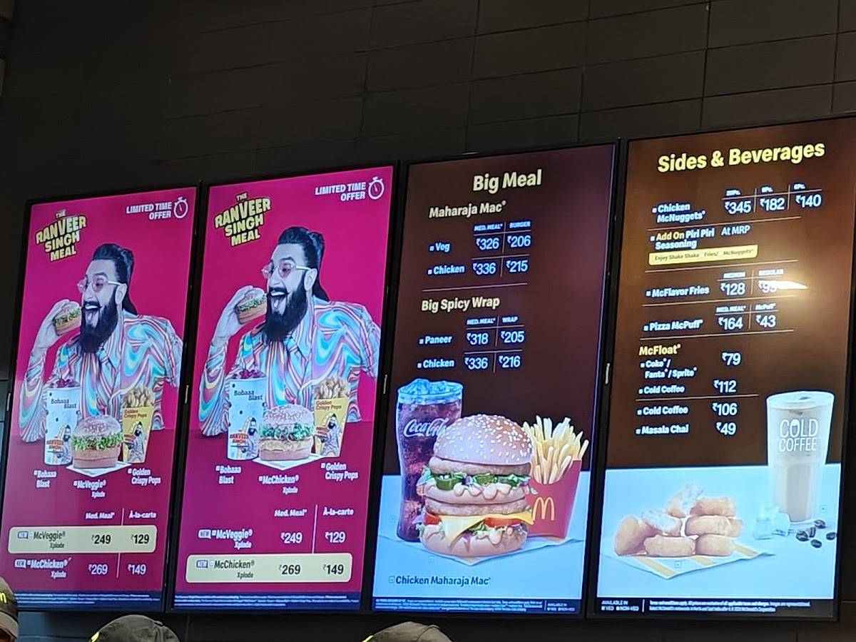 McDonald's menu