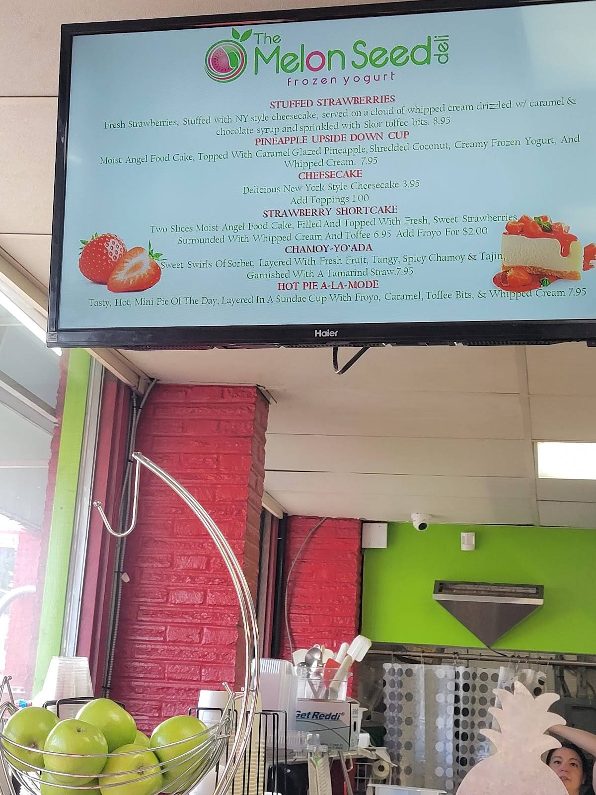 Menu at Melon Seed Deli & Frozen Yogurt fast food,