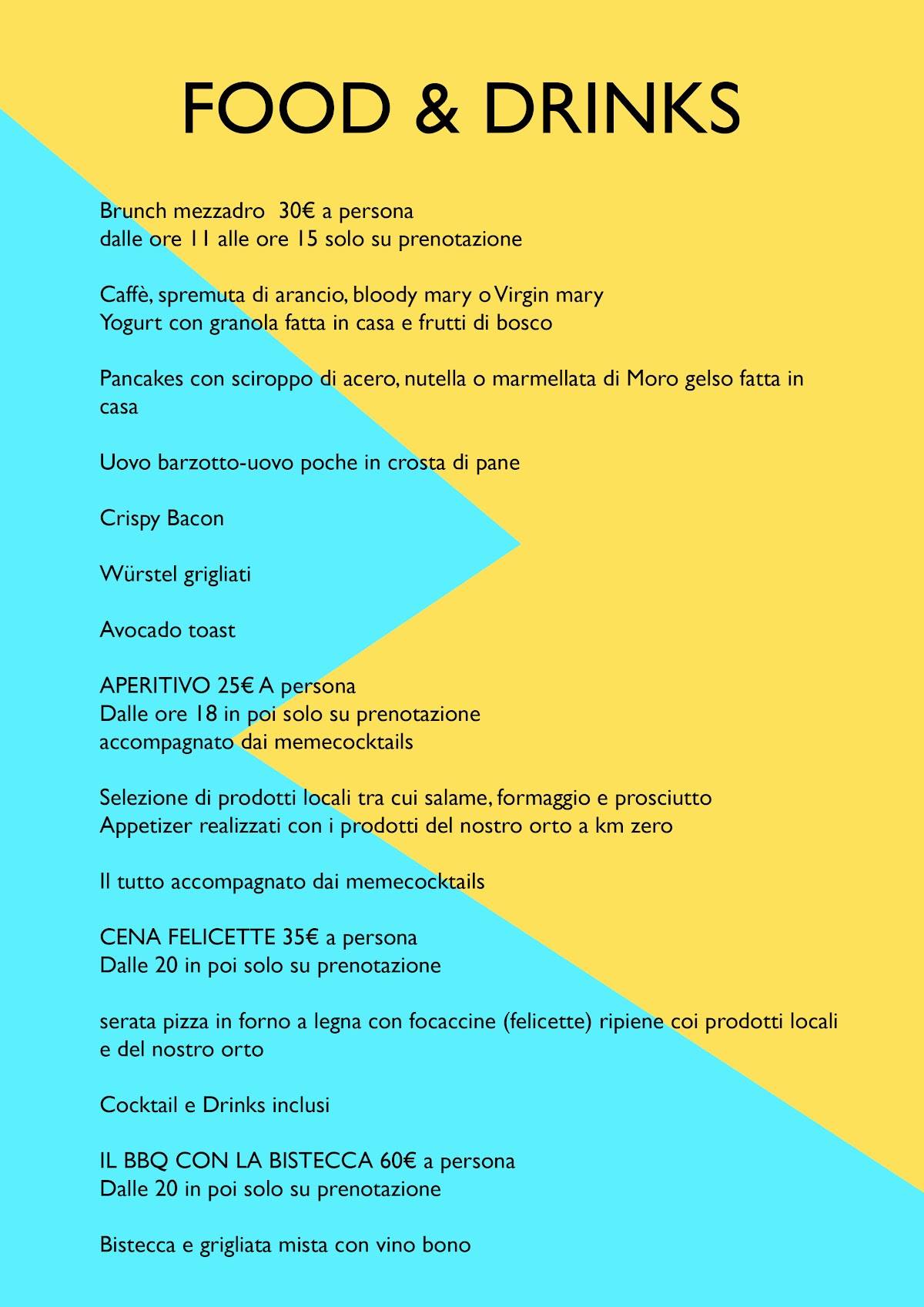 Menu di Meme Cocktails 