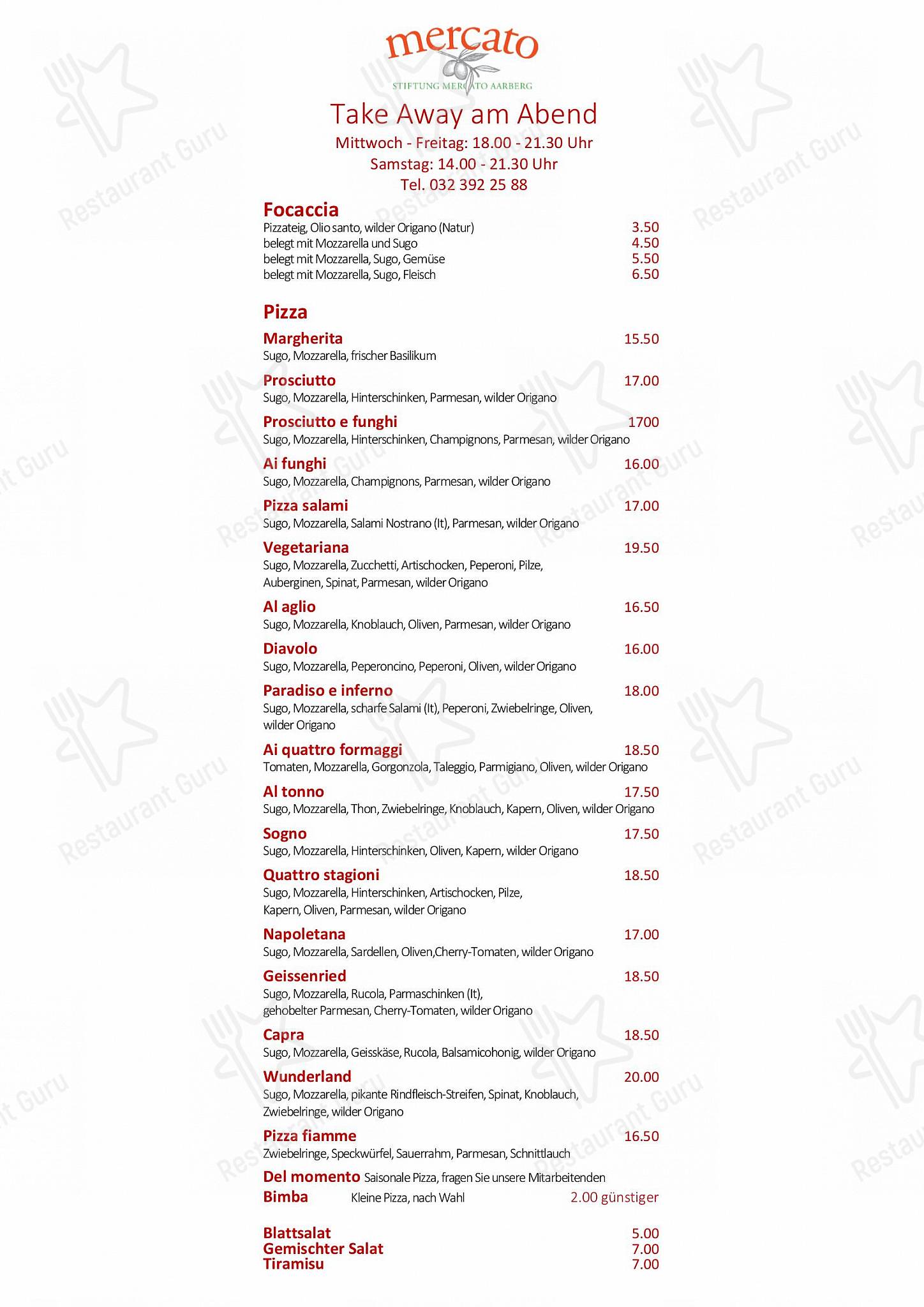 Christmas Menu per Mercato in Aarberg