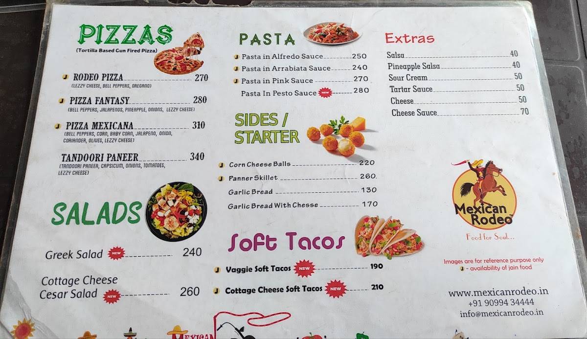 Mexican Rodeo Truck menu