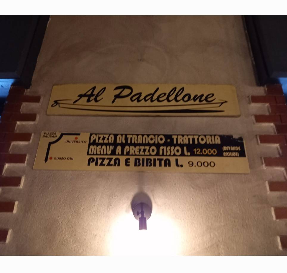 Menu di Al Padellone 