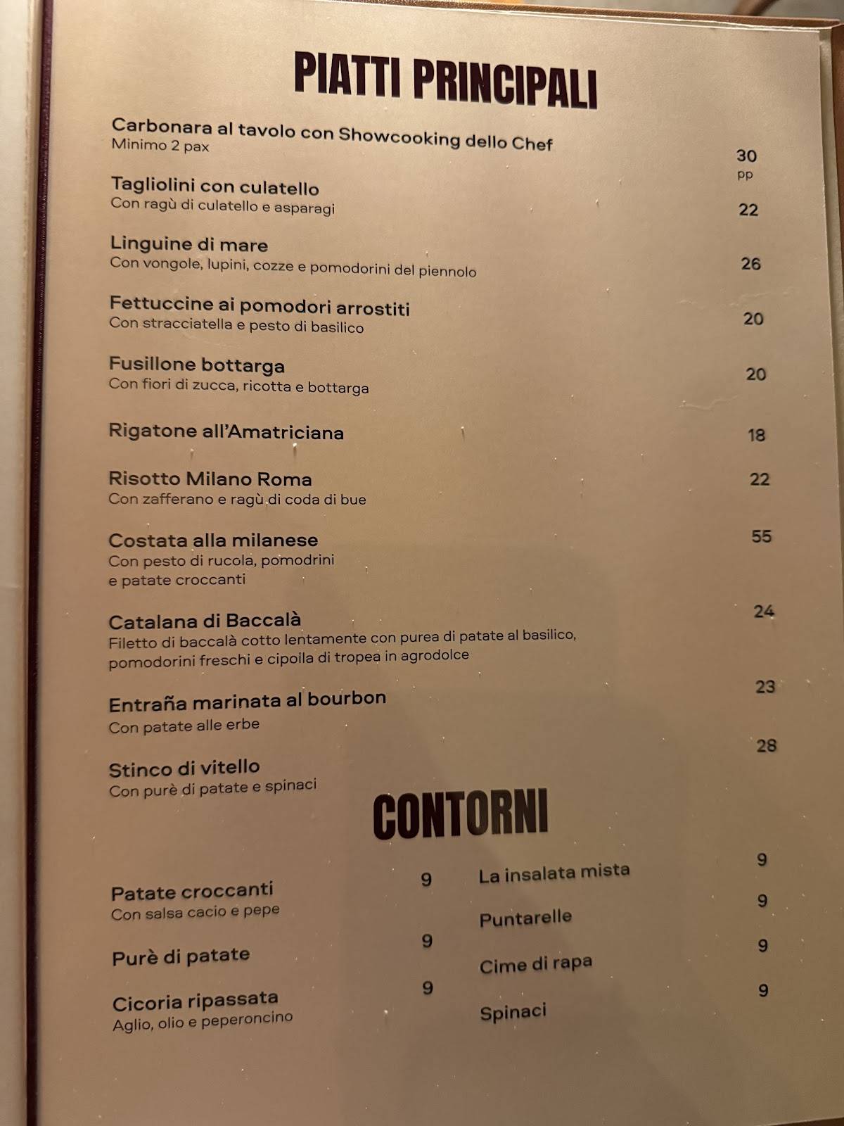 Menu di Max Mariola - RESTAURANT 