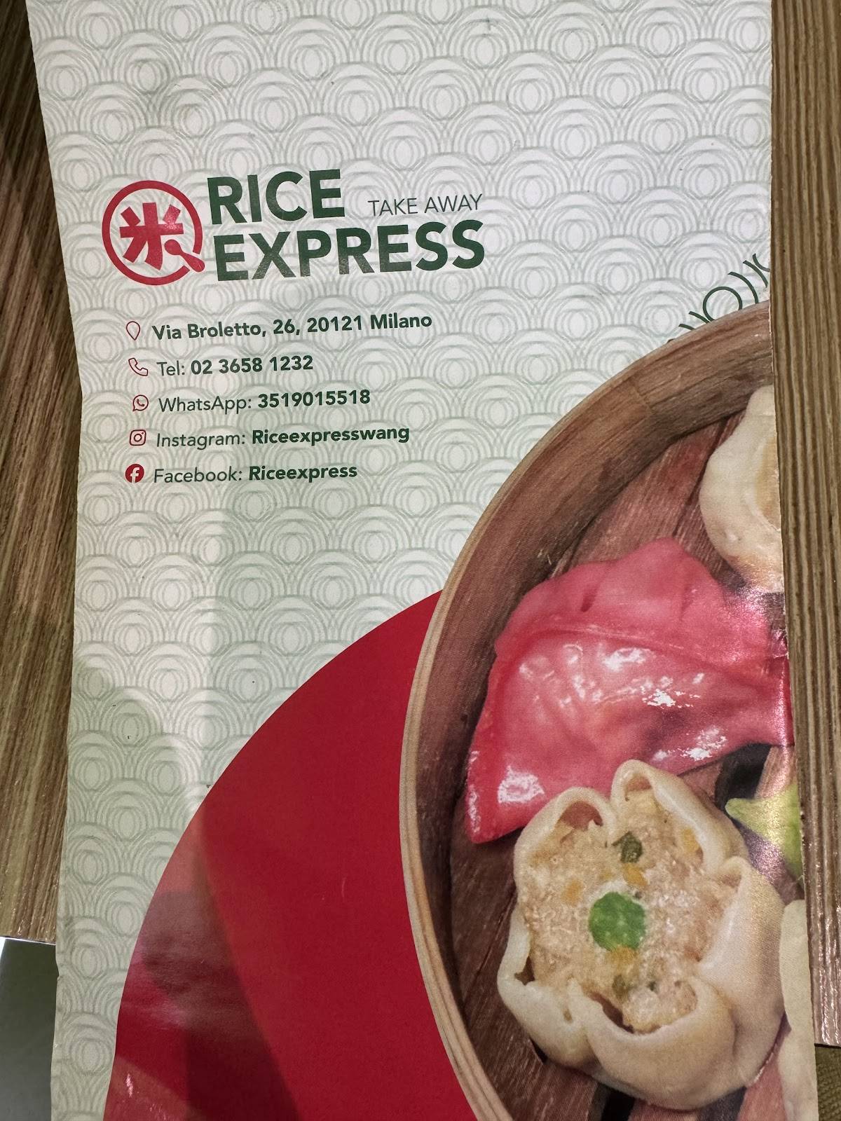 Menu di Rice Express 