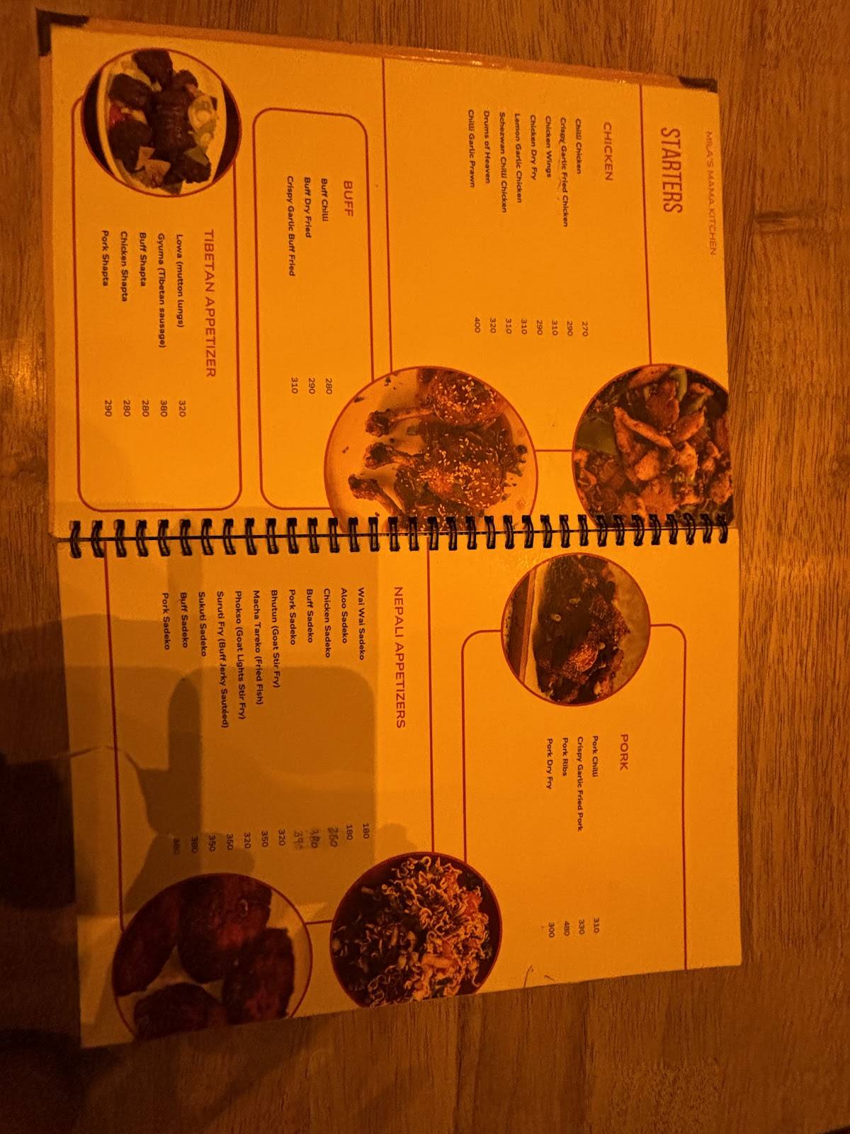 Mila's mama kitchen menu