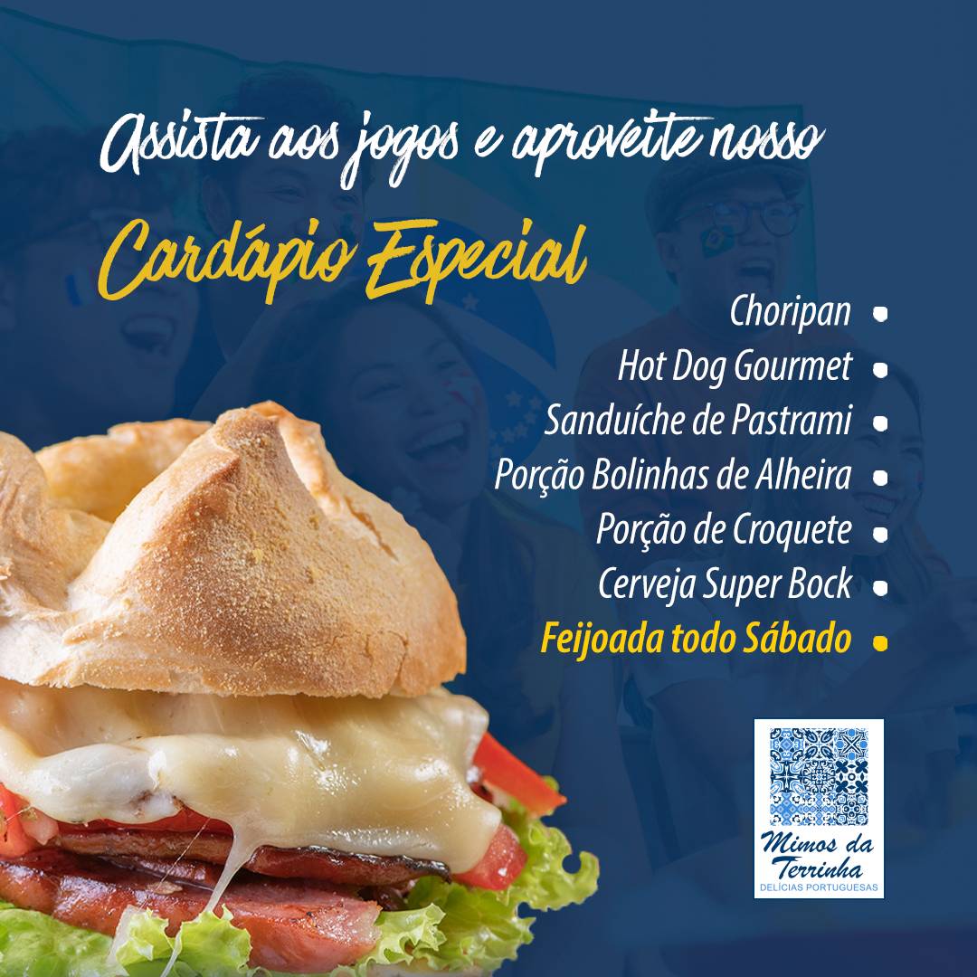 Mimos da Terrinha Delícias Portuguesas cardápio