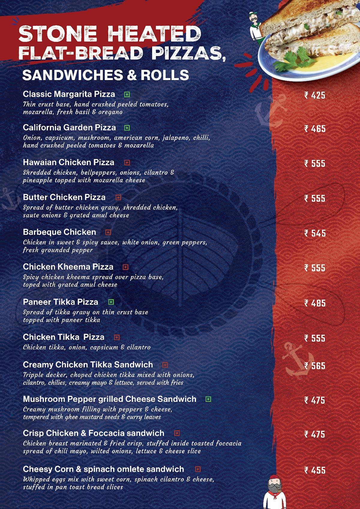 TBC The Boat Club Restaurant and Bar Mira Road menu