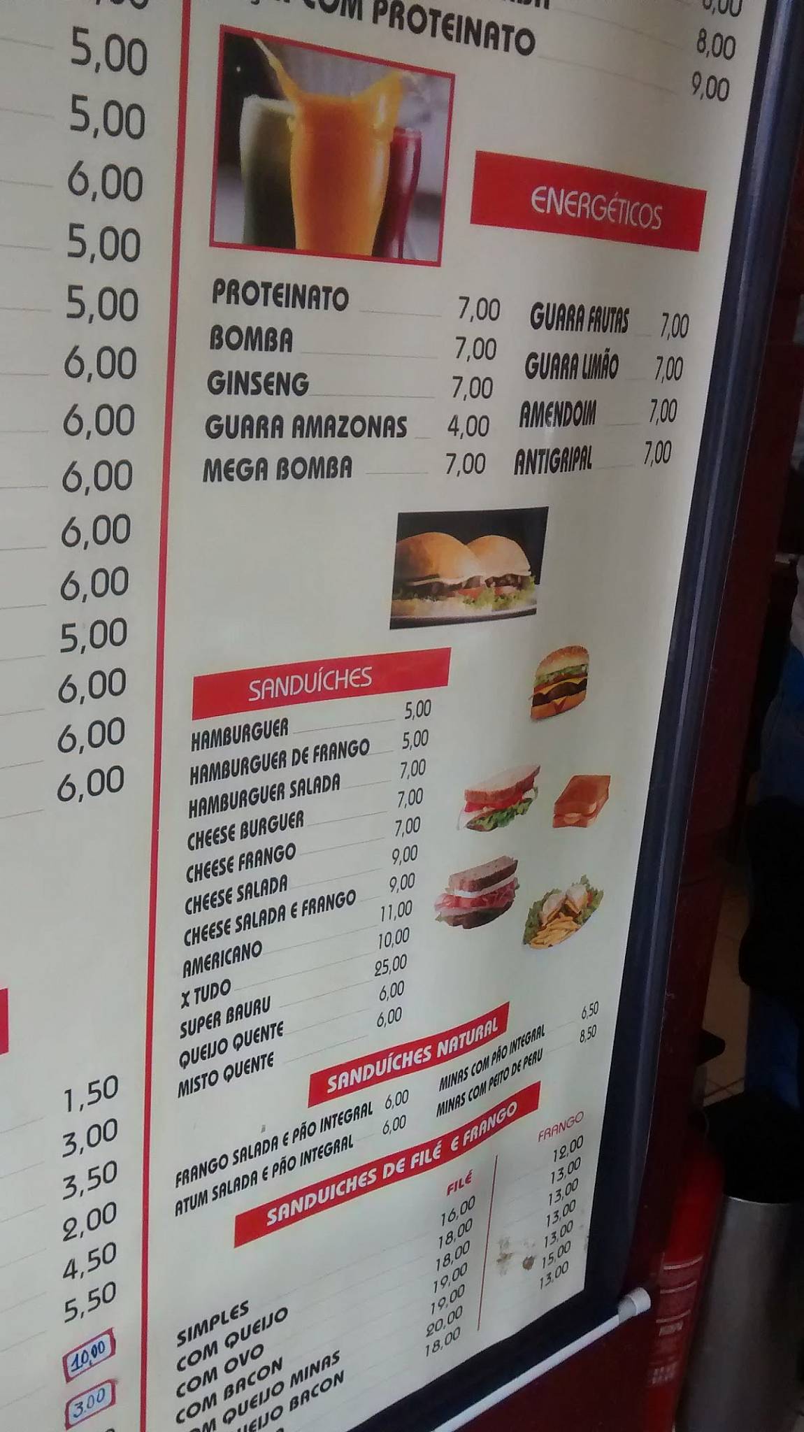 Mistura Gourmet cardápio