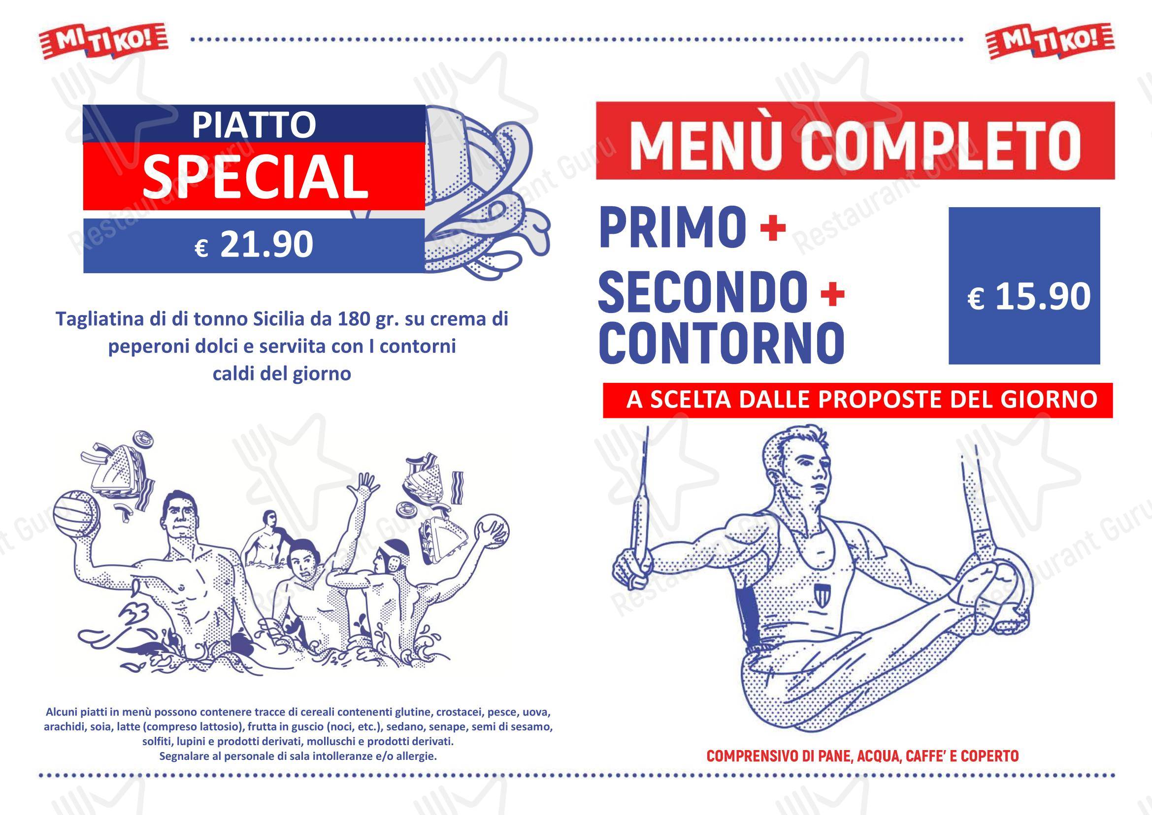 Mitiko - Ristorante sportivo, Pizzeria e Burger in Verona - 菜单