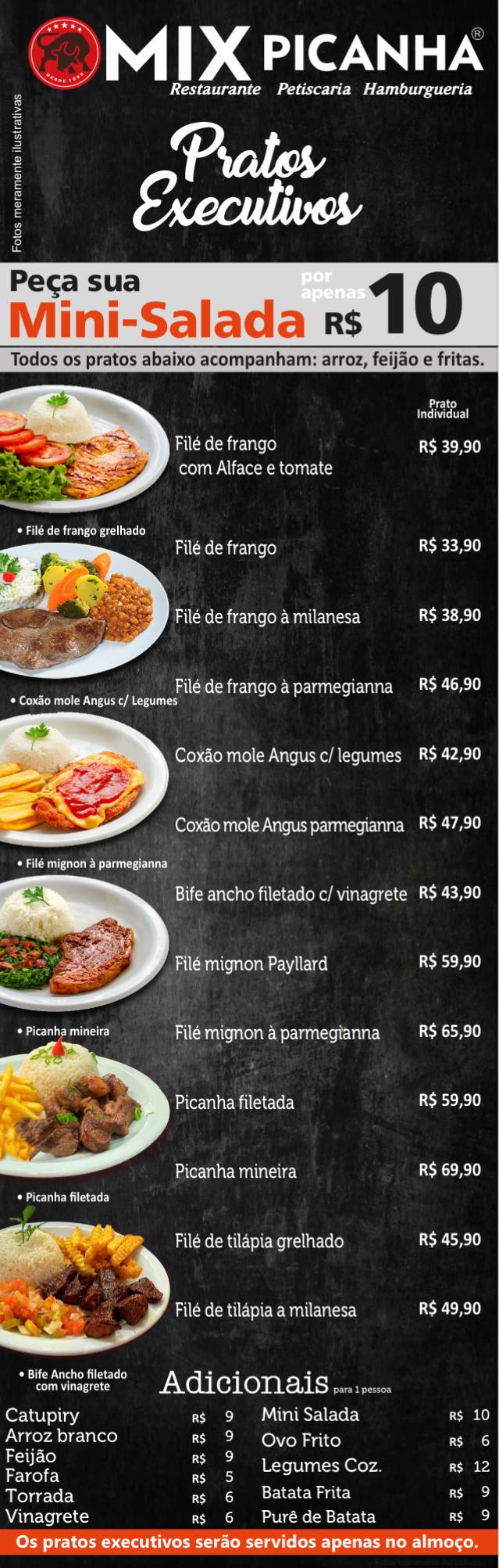 Mix Picanha Olímpia cardápio