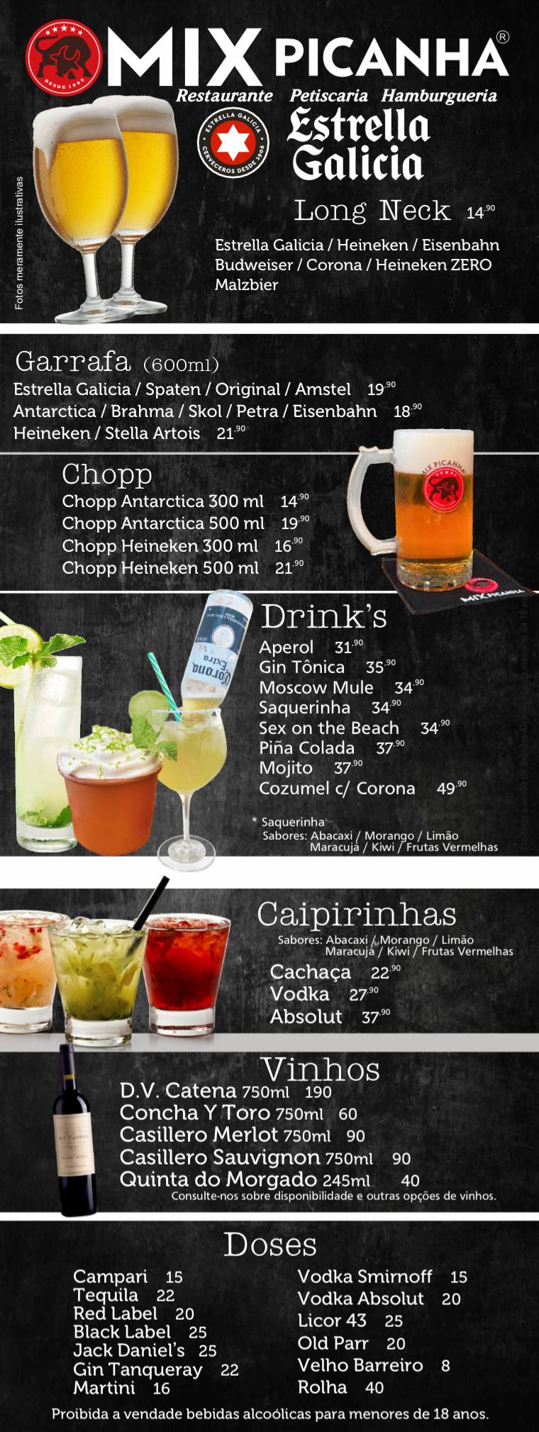 Mix Picanha Olímpia cardápio