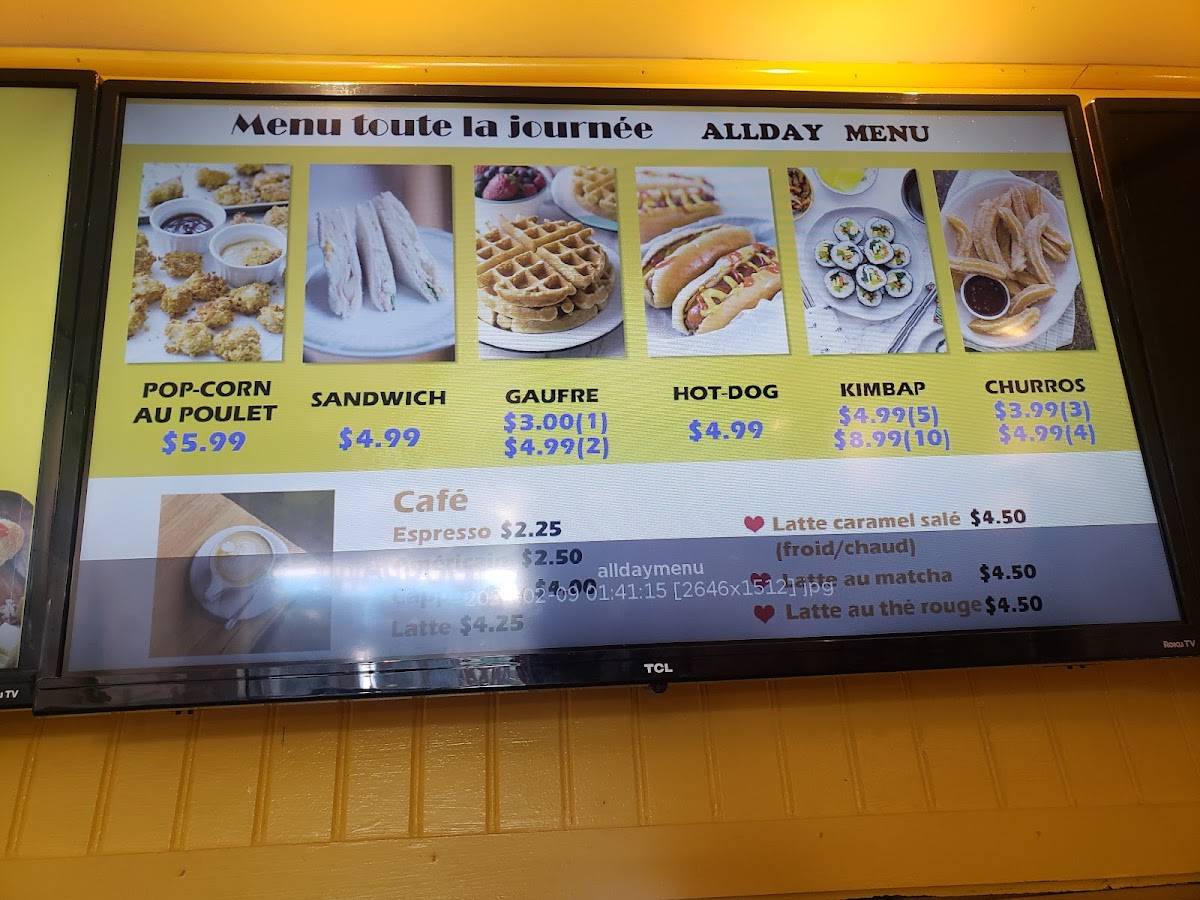 Menu de WAGDOG - Korean Pogo / Corn Dog Montreal