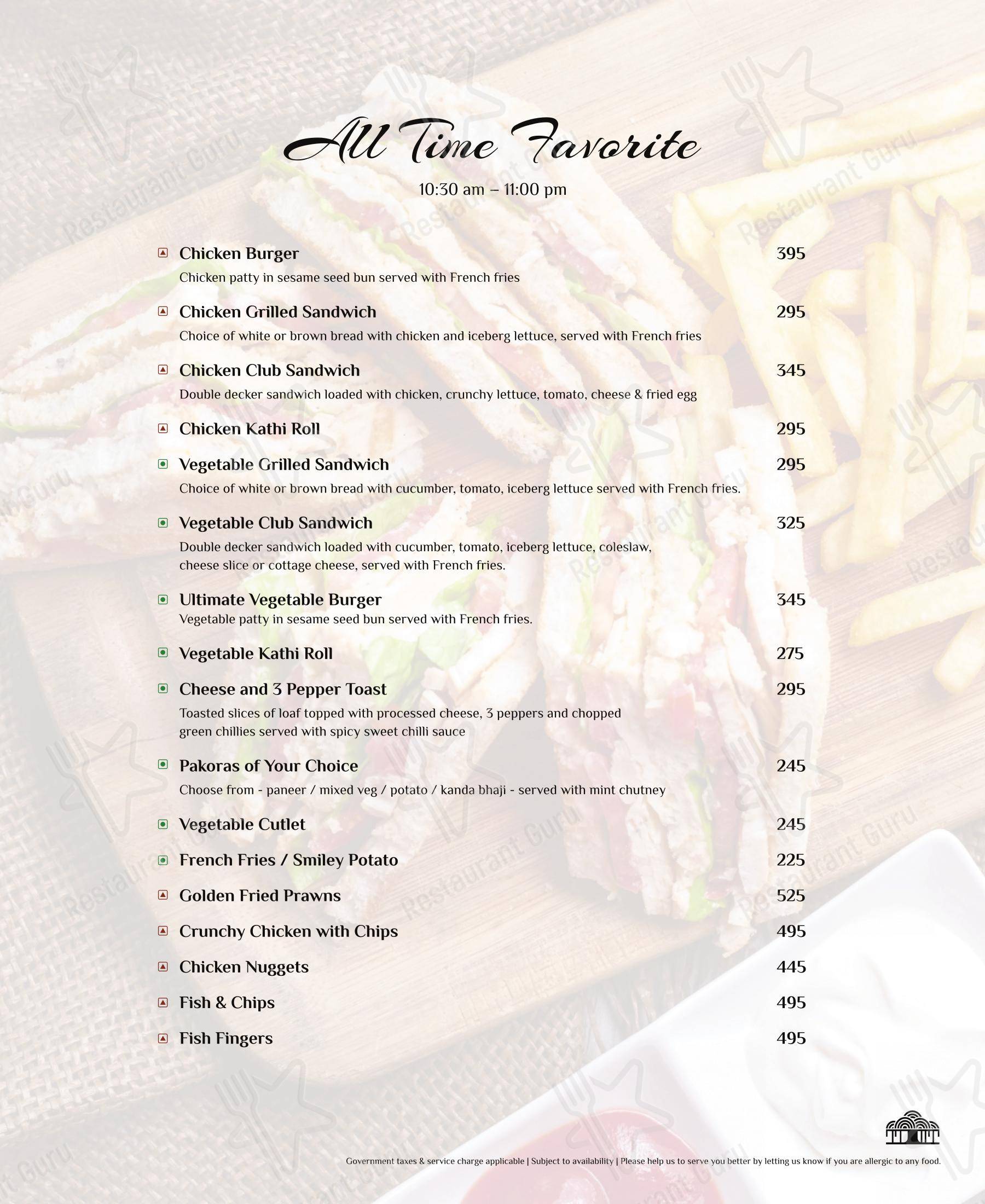 菜单 for the Moon Tree Cafe cafe