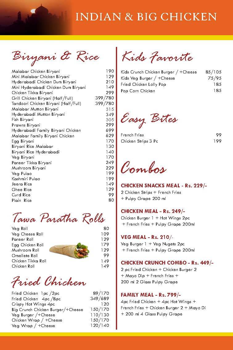 Moriz Restaurant Brookfield menu