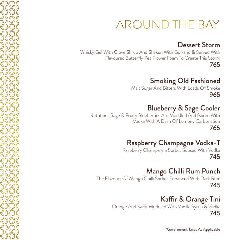 Bayroute Juhu menu