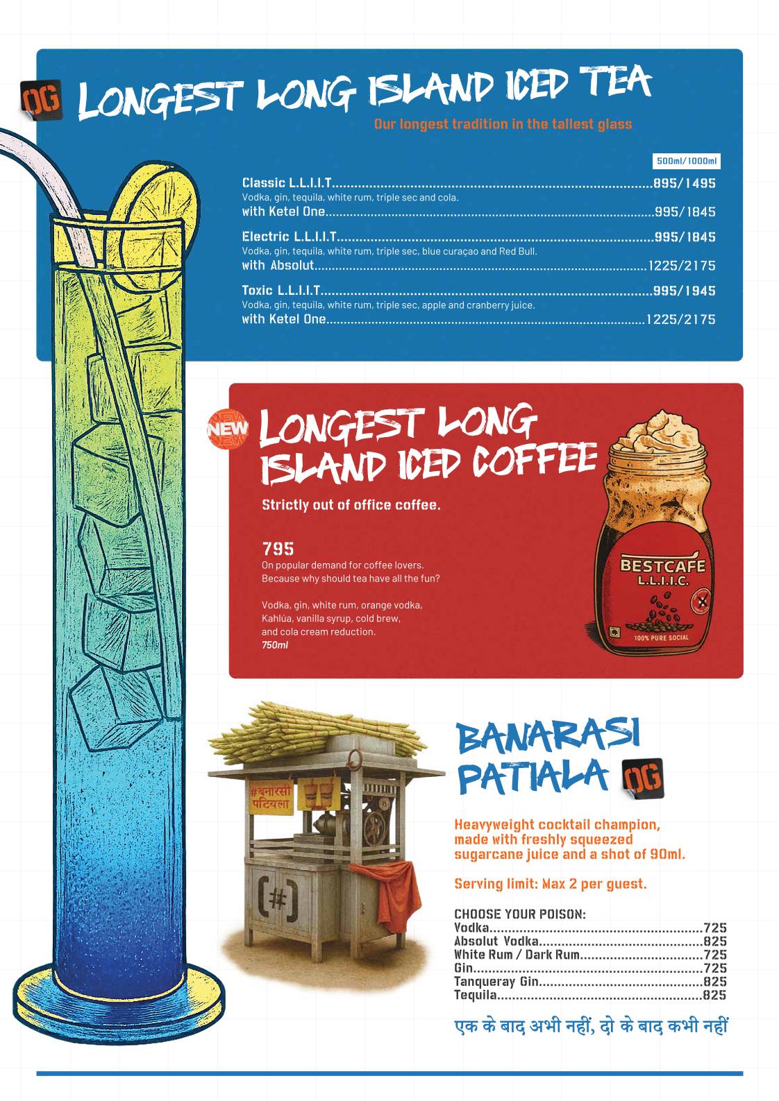 Carter Road SOCIAL menu