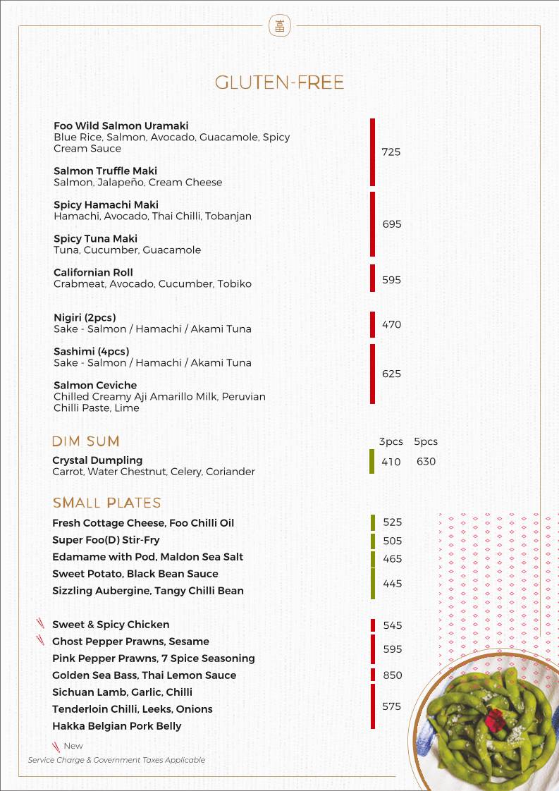 Foo Bandra menu
