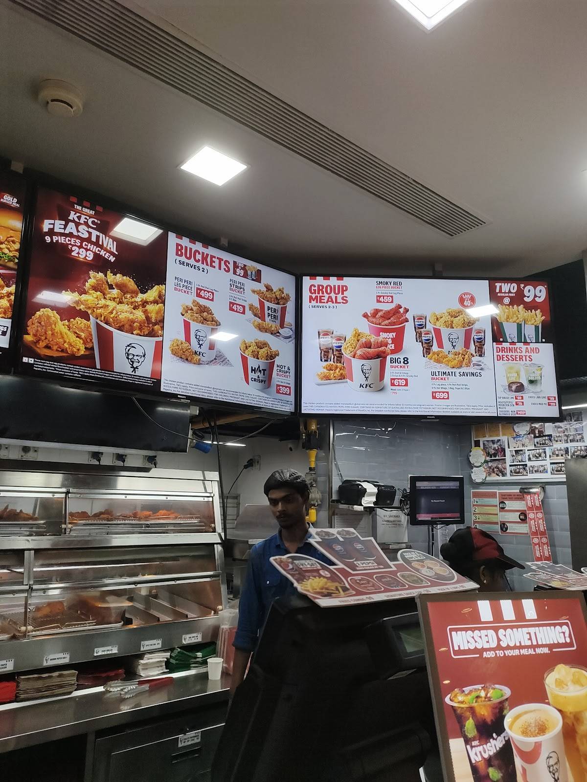 KFC menu