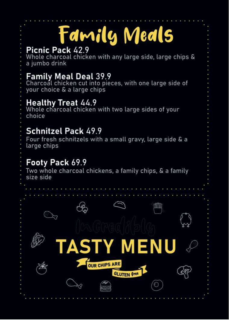 Menu at Mum's Charcoal & Grill restaurant, Pialba