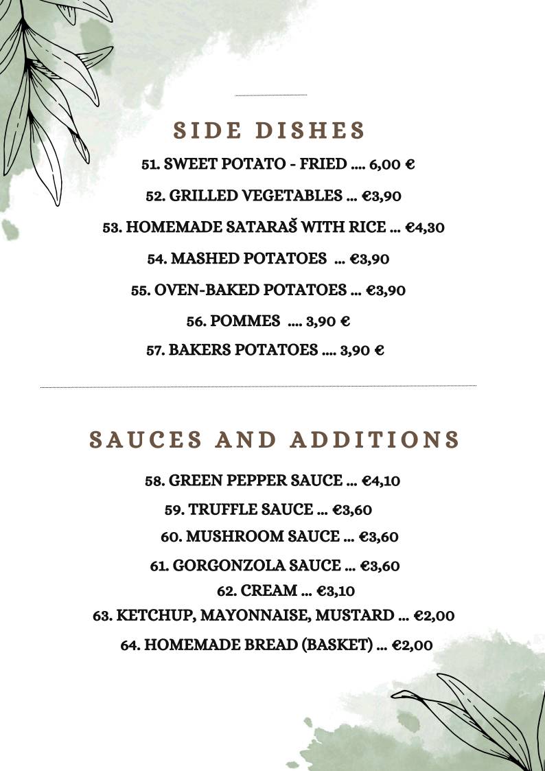 Menu di My Way Bar & Restaurant 