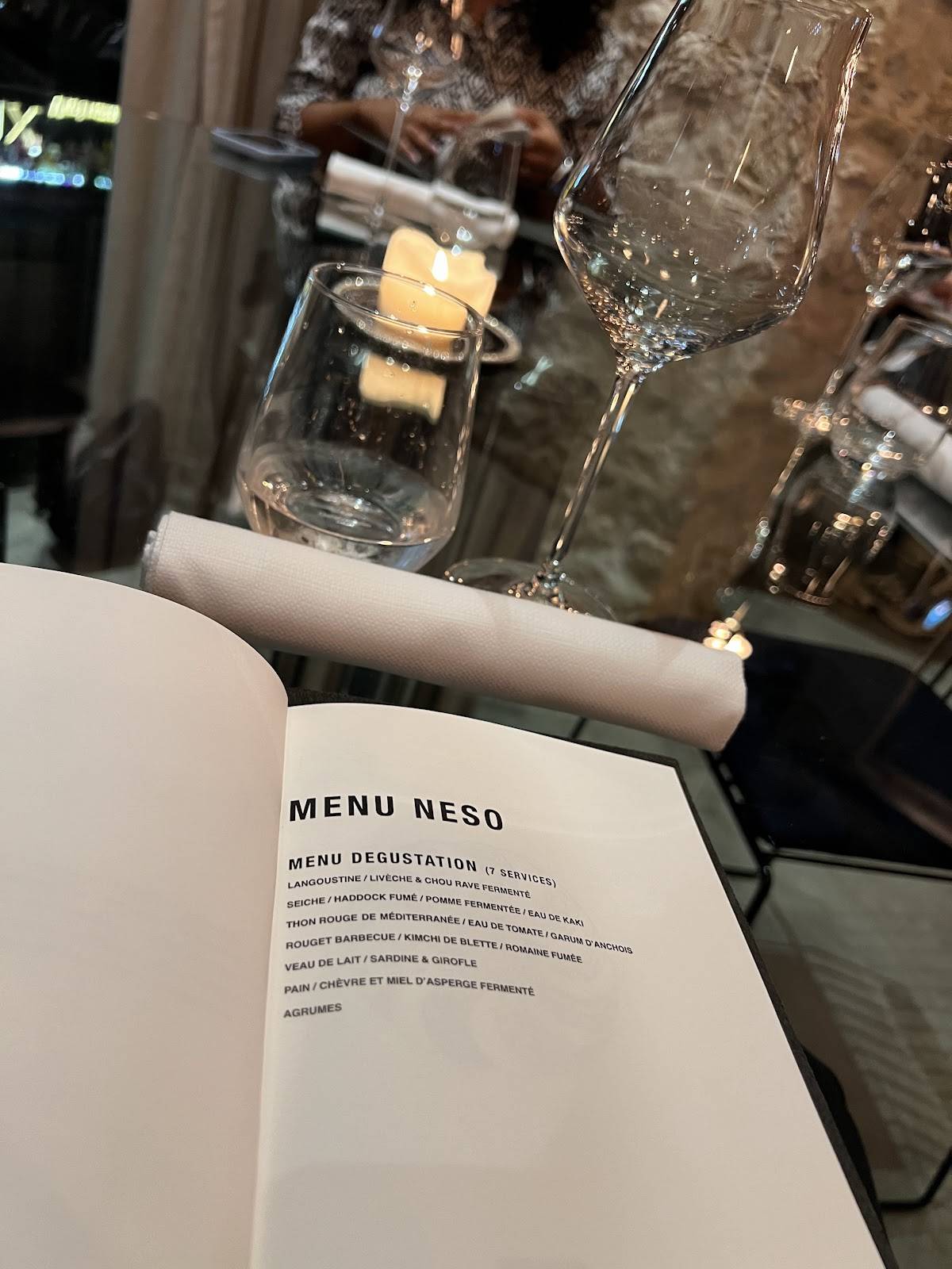 Menu de Restaurant NE/SO