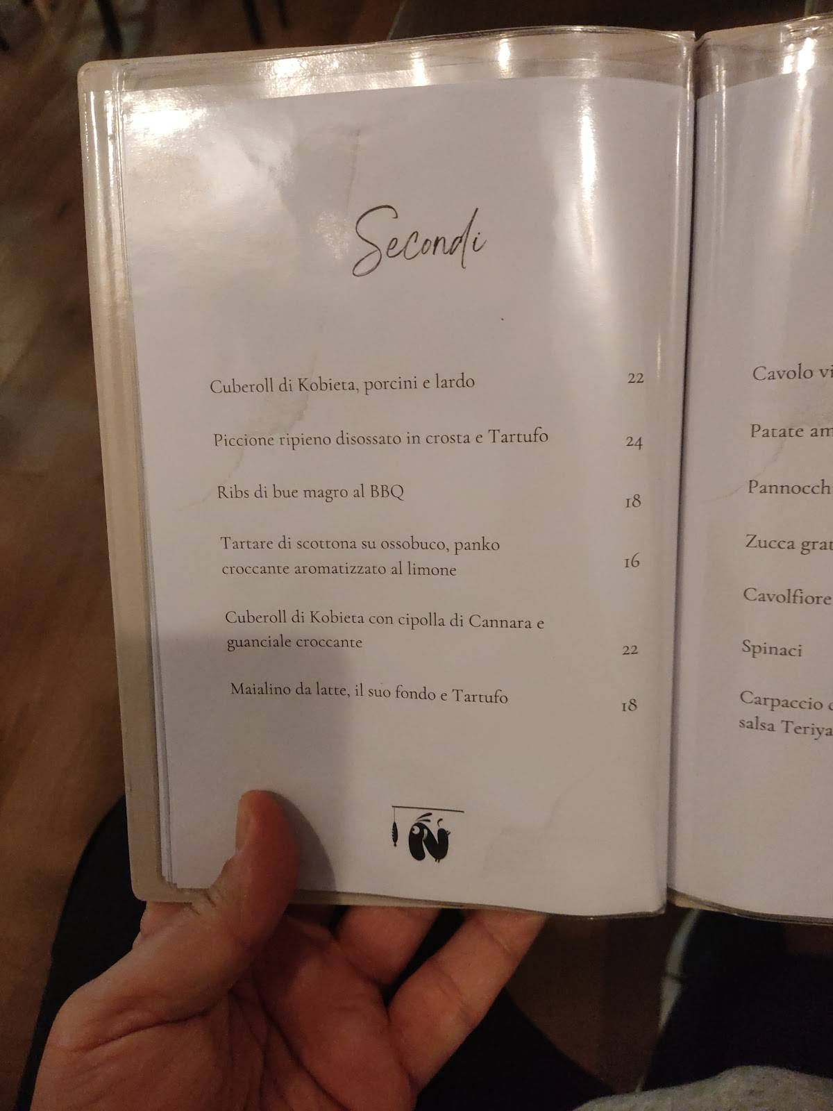 Menu di Ristorante Nadir 