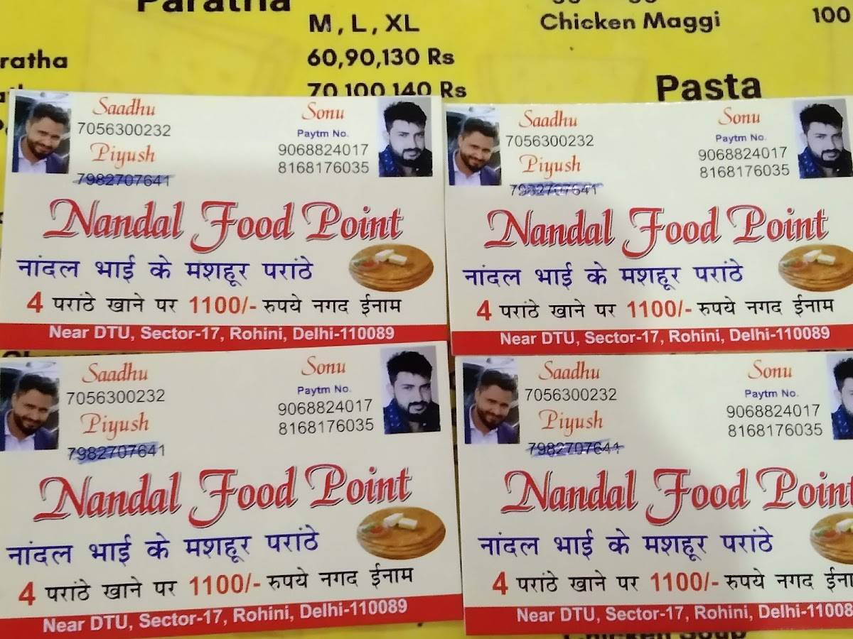 Nandal Food Point menu