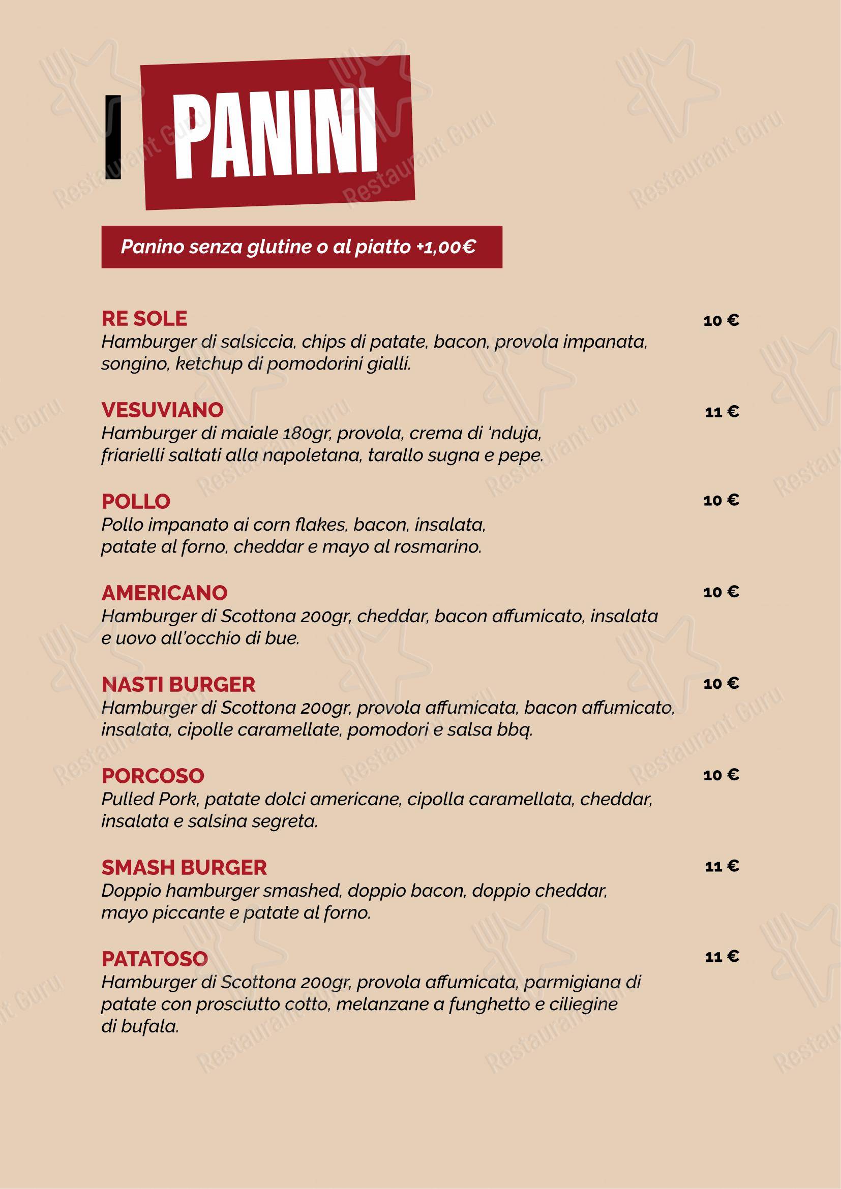Menu di NastiEat - Menu