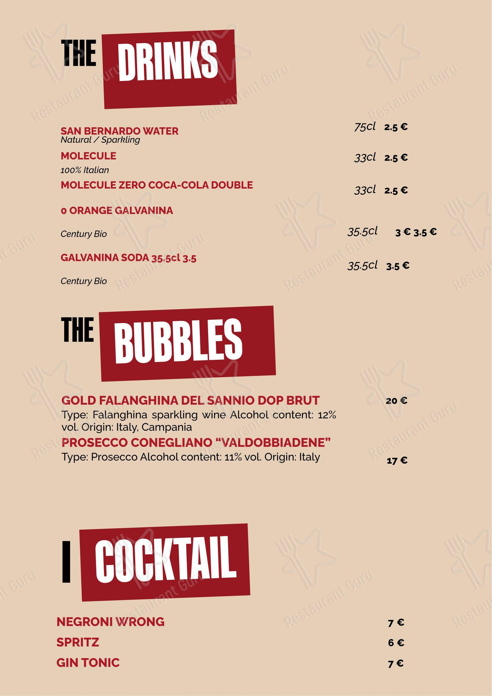Menu bar per NastiEat ristorante