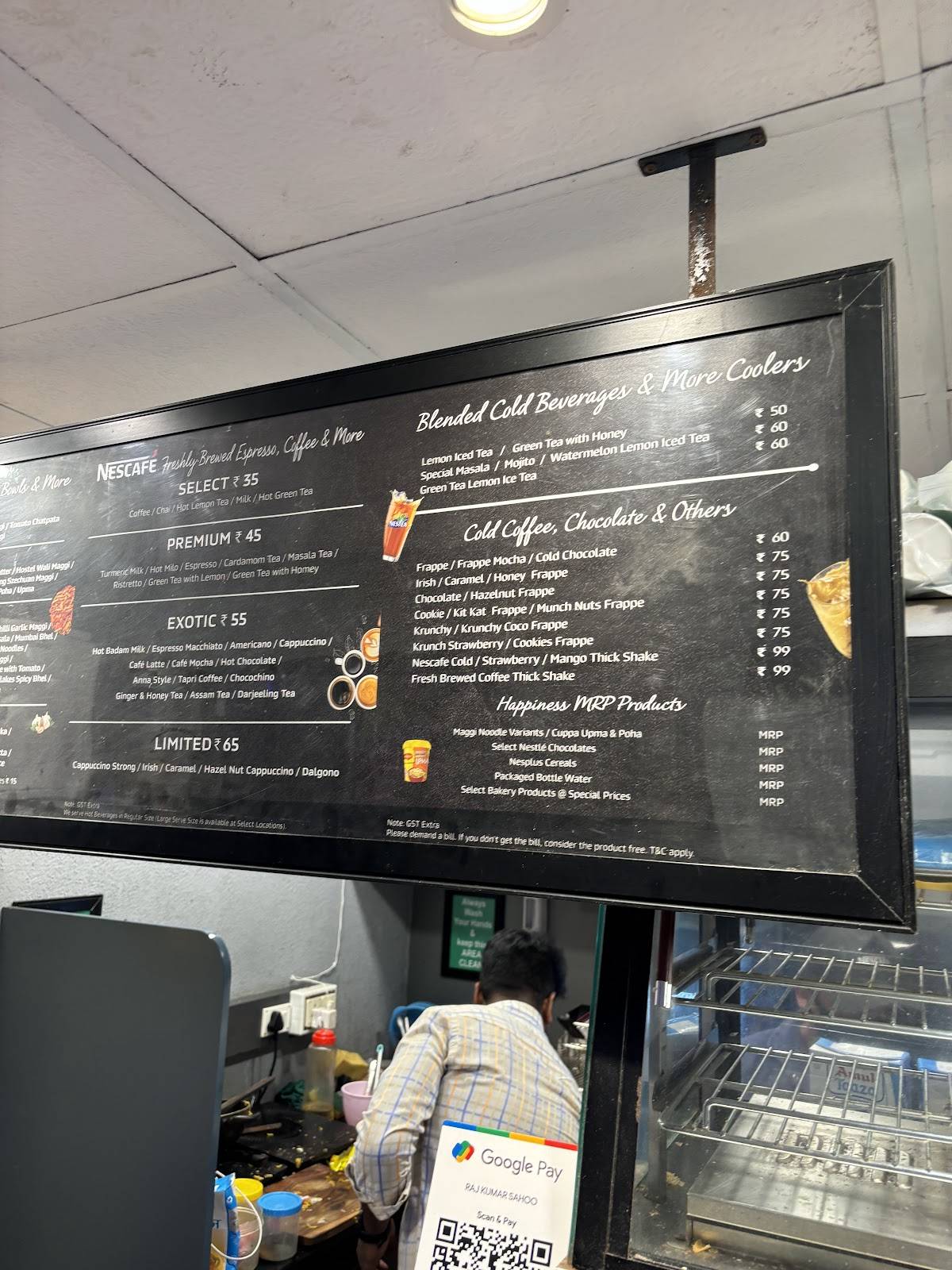 Nescafe menu