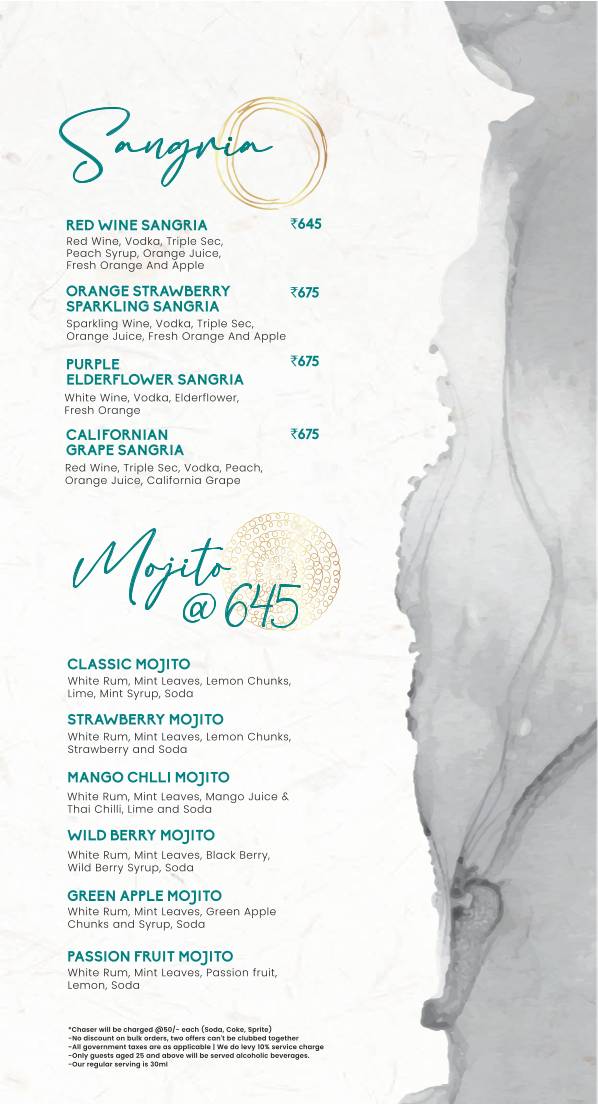 Open House Cafe menu