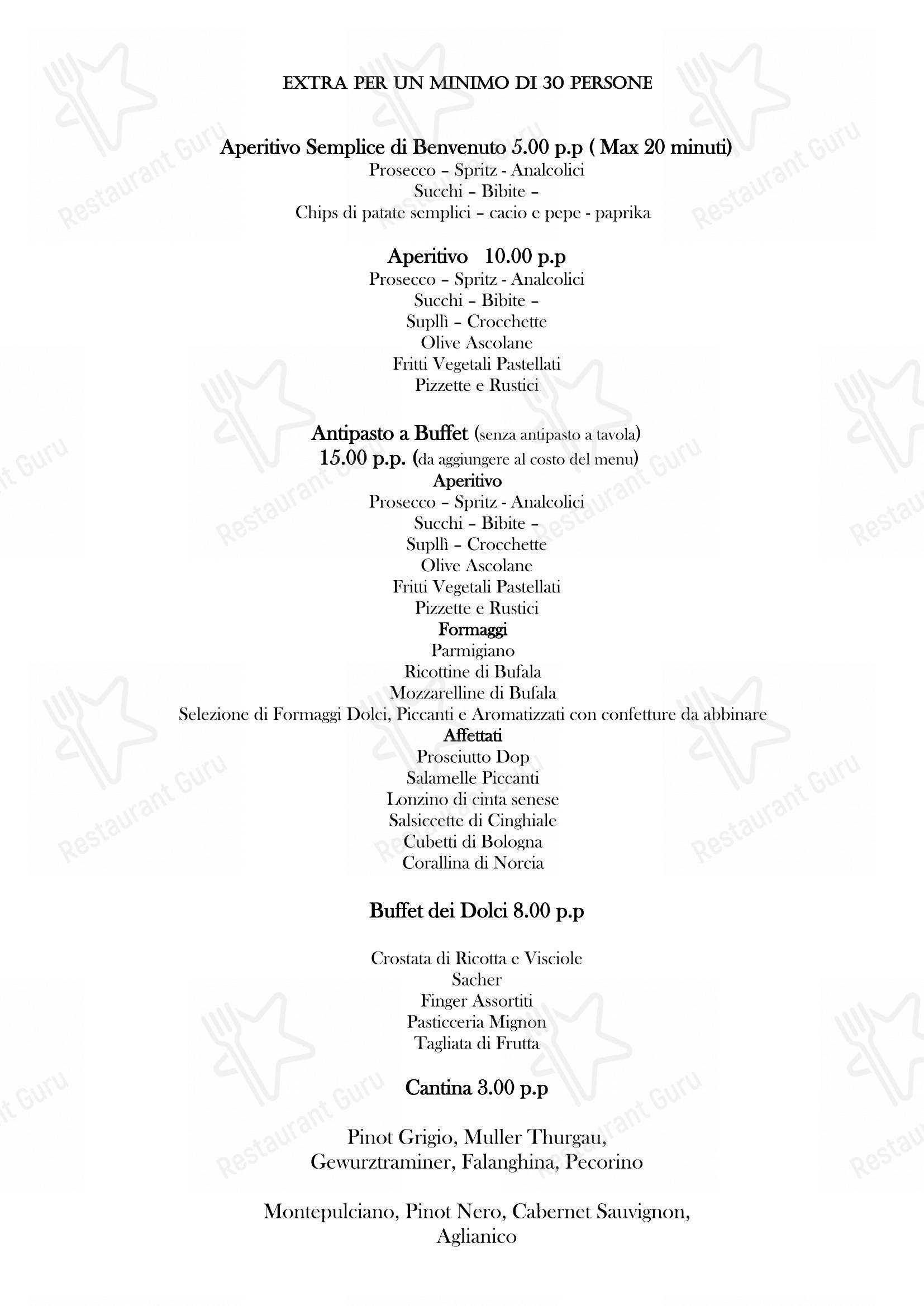 Menu bar per Ristorante New Green Hill ristorante