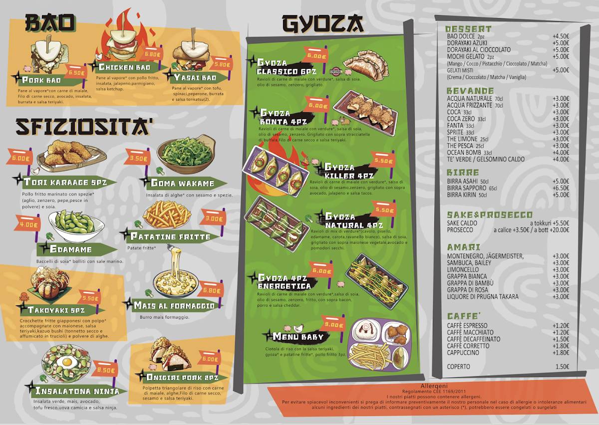 Menu di Ninja Ramen Cremona 