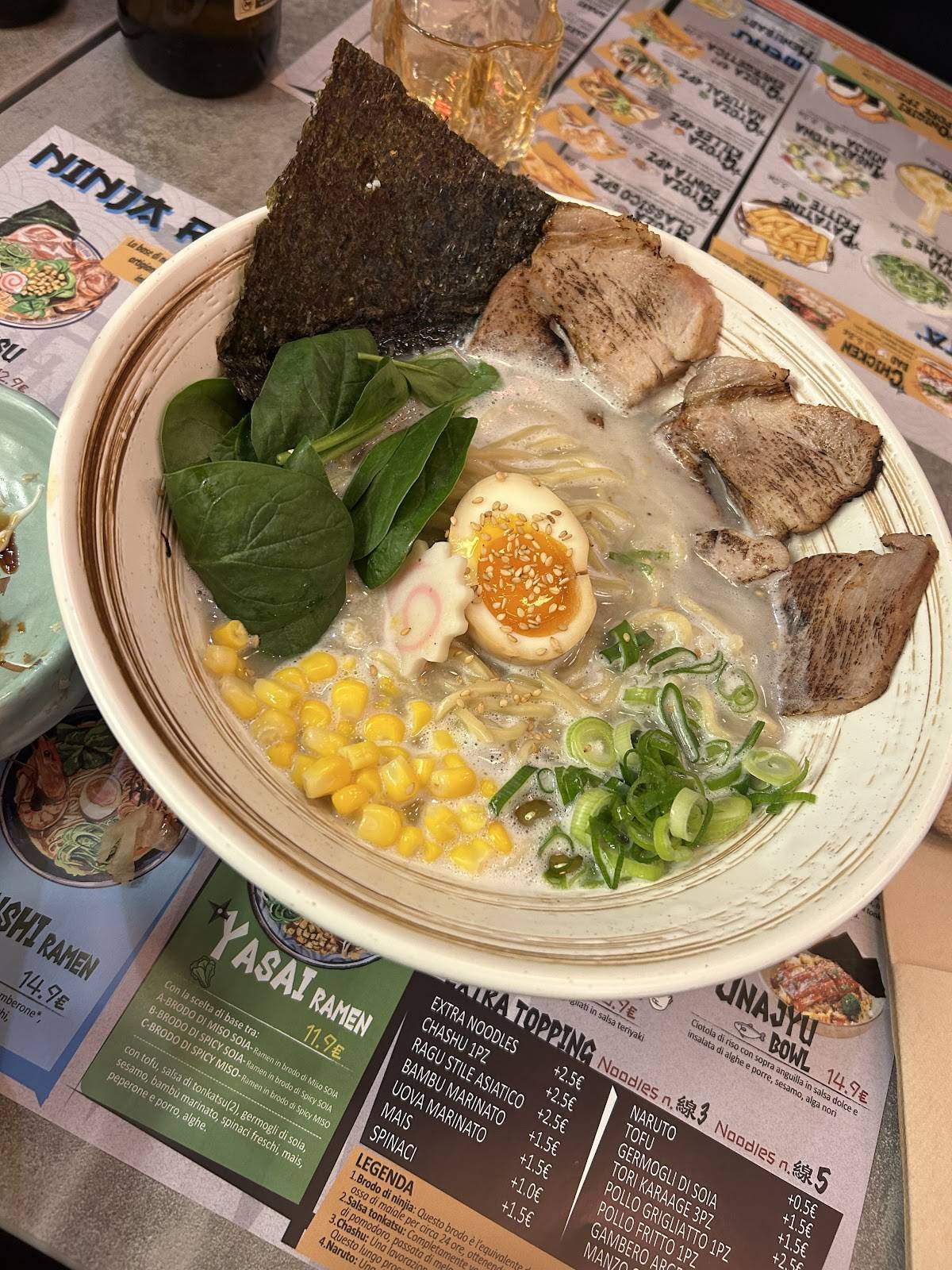 Menu di Ninja Ramen Cremona 