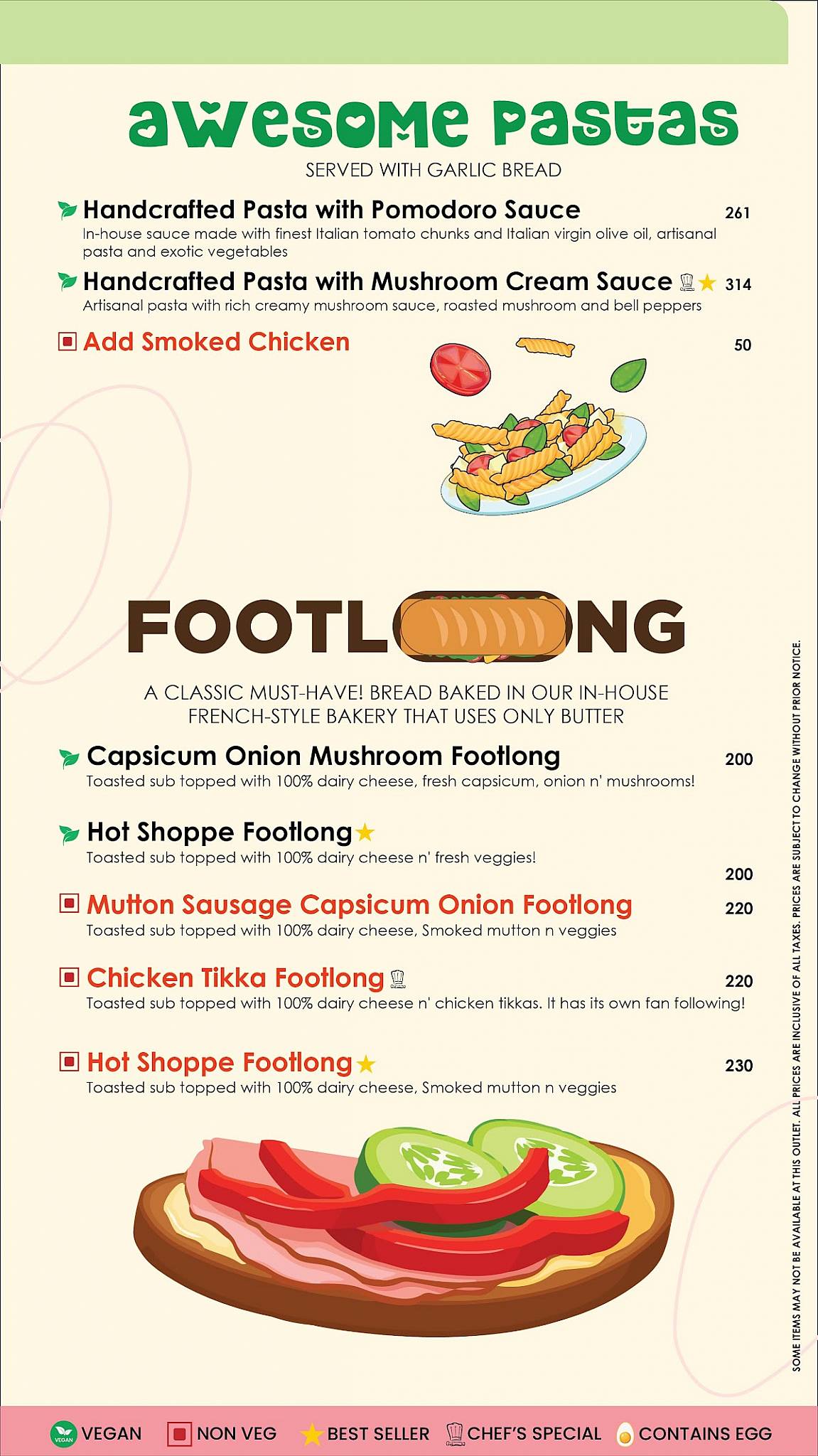 Nirula's Sector 64 menu