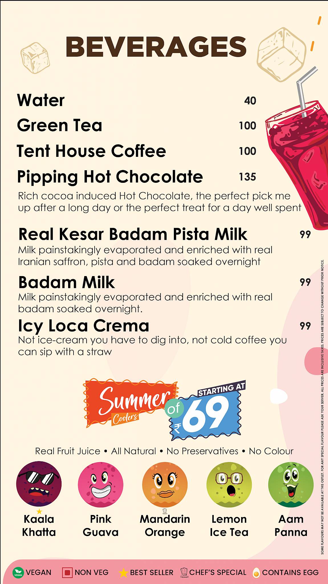 Nirula's Sector 64 menu