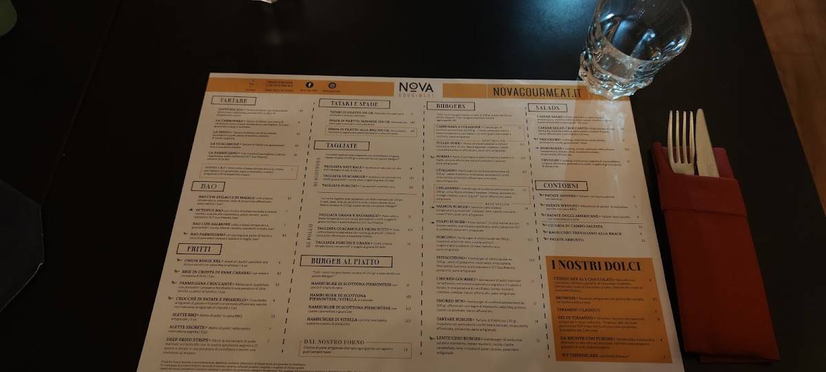Menu di Nova Gourmeat 