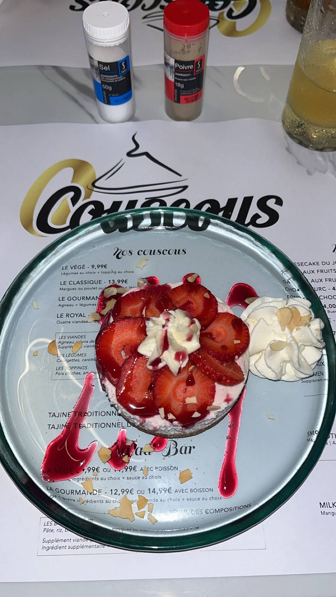 Menu de O'Couscous