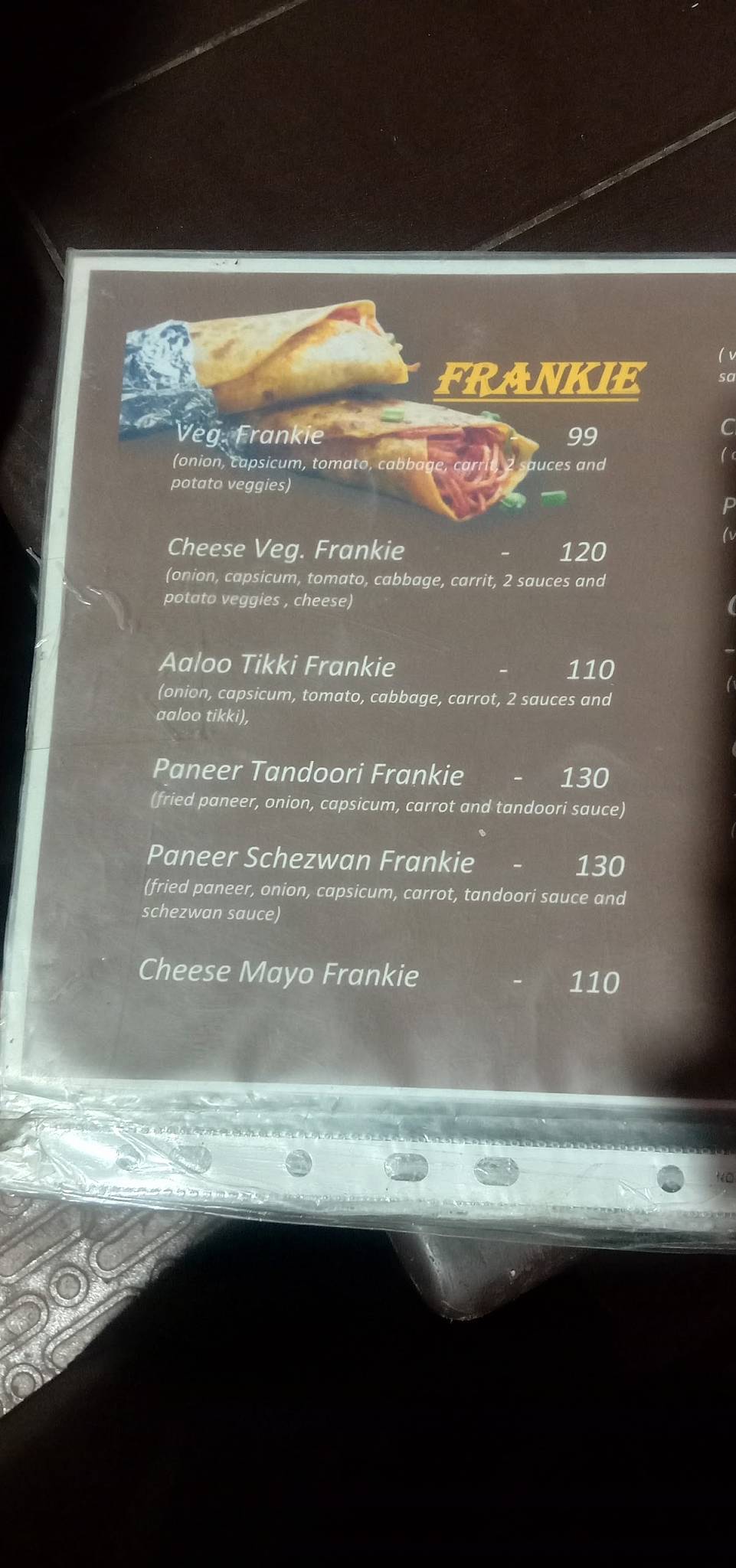 OM FAST FOOD menu