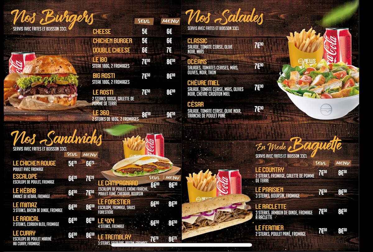 Menu de Ó'News Sevran (news Expresse)