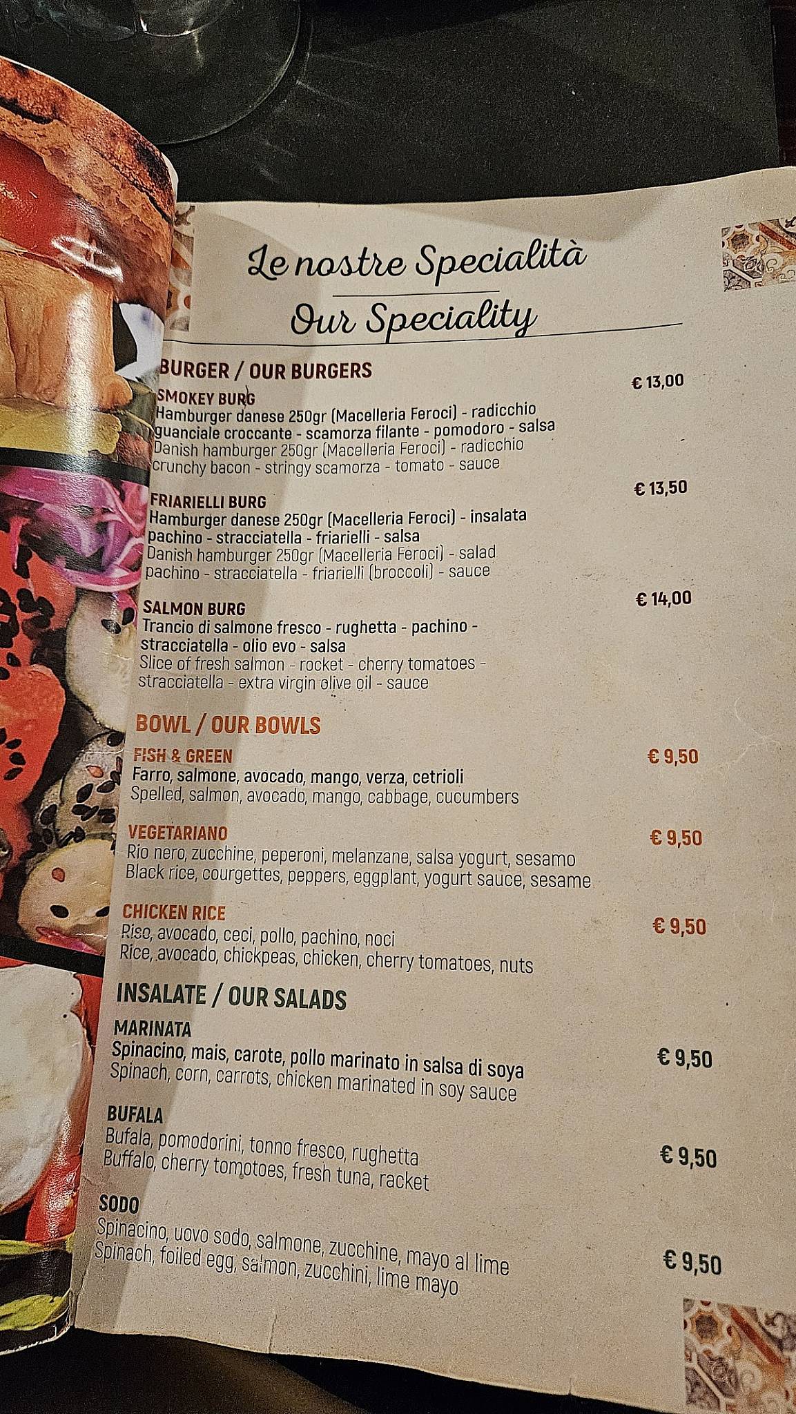 Menu di O'Pazzariello 