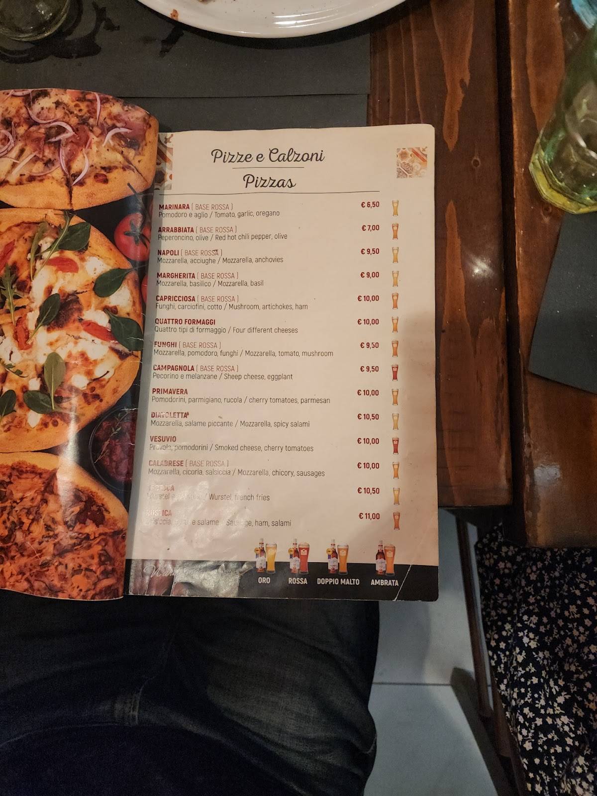 Menu di O'Pazzariello 