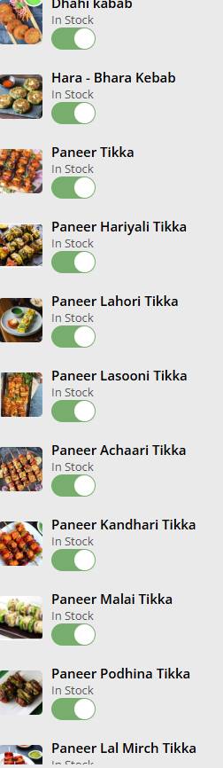 Oakaz Rooftop Restaurant menu