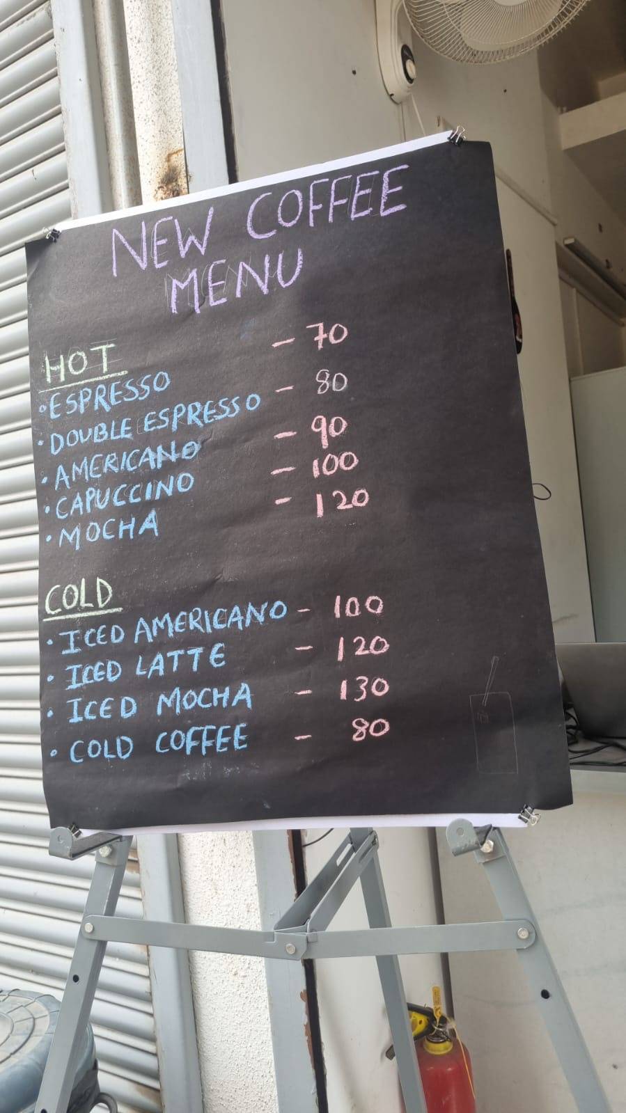 Off The Table menu