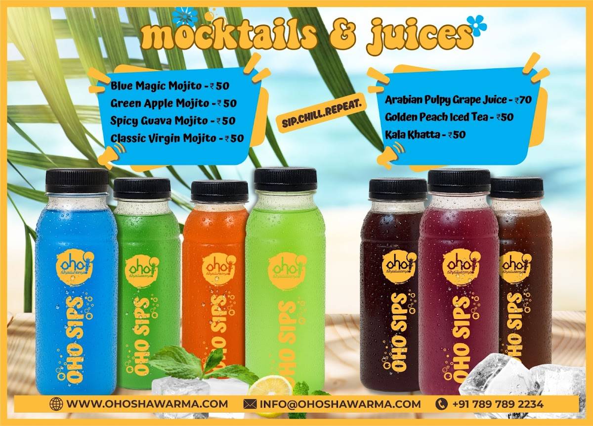 Oho Shawarma Kamothe menu