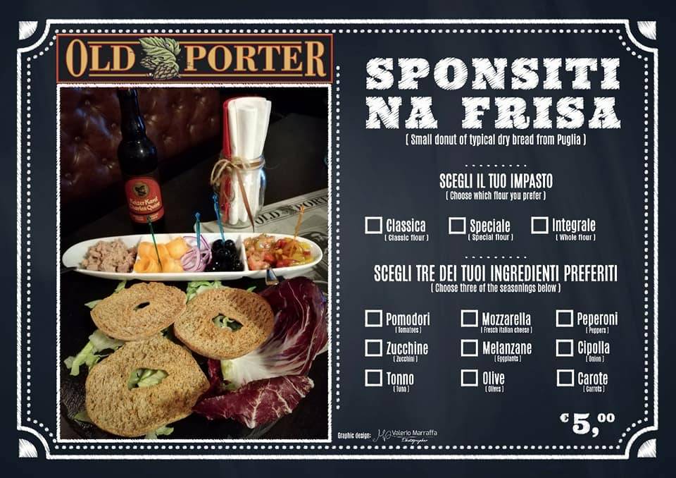 Menu di Old Porter - Real English Public House 