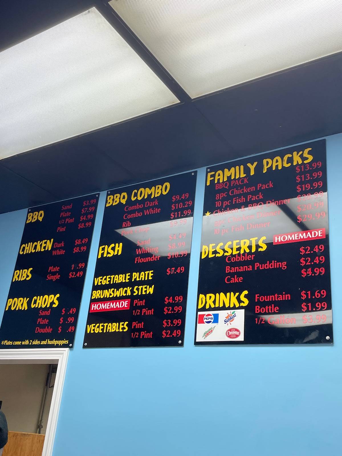 Menu at Ole NC BBQ Catering, Durham, N Duke St 17