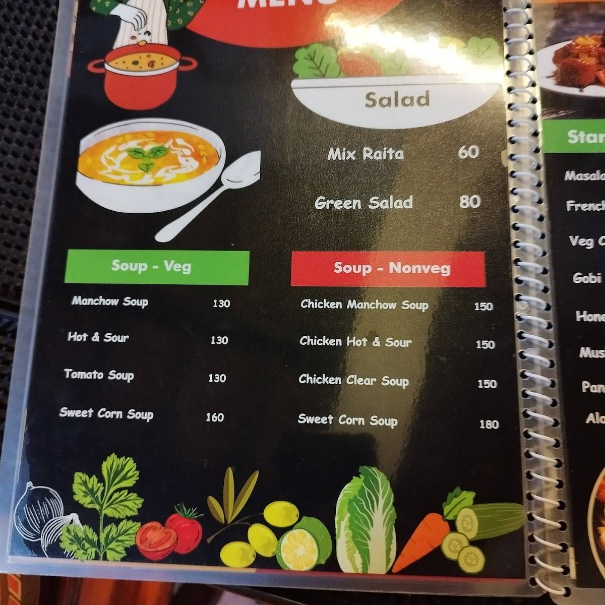 Olio's menu