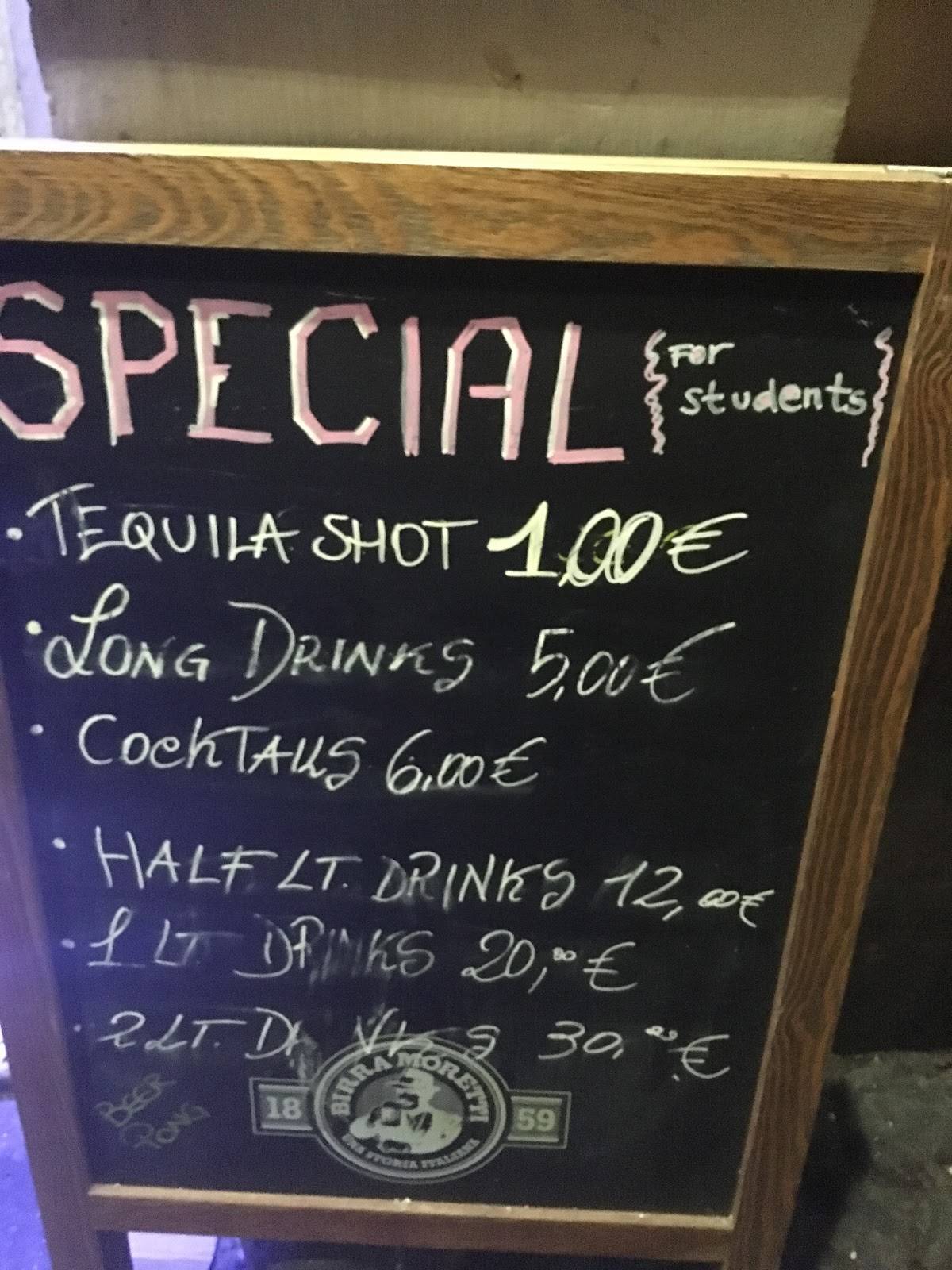 Menu di On The Rox Trastevere 